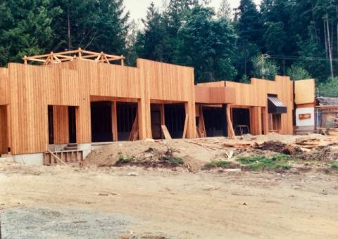 Driftwood Centre Construction Pender Island Museum